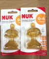 Bộ 2 Núm Ti Nuk Premium Choice+ Cổ Rộng Cao Su S1/S2