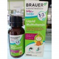 Siro Bổ Sung Vitamin Tổng Hợp Brauer Cho Trẻ 1-3 Tuổi (Úc)
