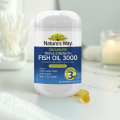 Viên Dầu Cá Không Mùi Nature’s Way Odourless Triple Strength Fish Oil 3000mg