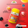 (Hàng Công Ty) Kẹo Dẻo Nature's Way Vita Gummies Iron + Vitamin C
