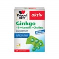 (Hàng Công Ty) Viên Hỗ Trợ Não Bộ Doppelherz Ginkgo + B-vitamins + Choline Của Đức