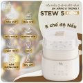 (Hàng Nhập Khẩu) Nồi Nấu Chậm Hấp Hầm Đa Năng 8in1 Fatzbaby Stew 5 Extra