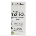 Siro Cho Bé Bổ Sung Vitamin D3 + K2 Hữu Cơ Dạng Giọt Livewise Baby