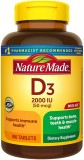 Viên Uống Vitamin D3 Nature Made 50 Mcg 2000 IU
