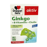 Viên Uống Bổ Não Doppelherz Aktiv Ginkgo + Vitamin B + Cholin Đức