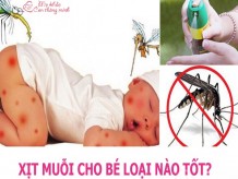 Bật mí 5 loại xịt chống muỗi an toàn, tốt nhất cho bé hiện nay