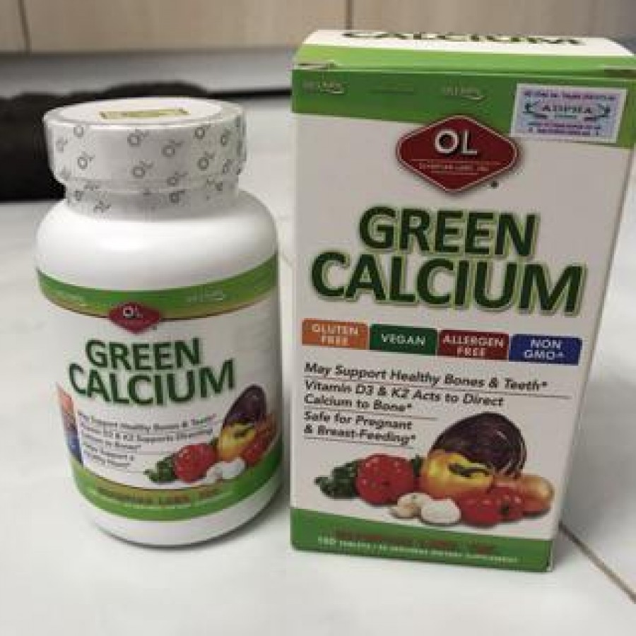Green Calcium Olympian Labs - Thực Phẩm Hỗ Trợ Bổ Sung Canxi Hữu Cơ