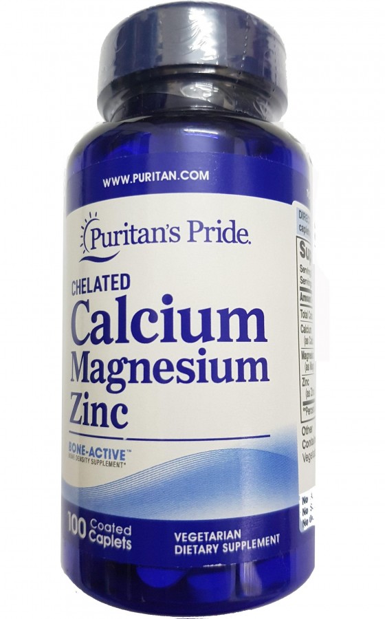 Viên Uống Hỗ Trợ Bổ Sung Calcium, Magnesium & Zinc 100 Viên