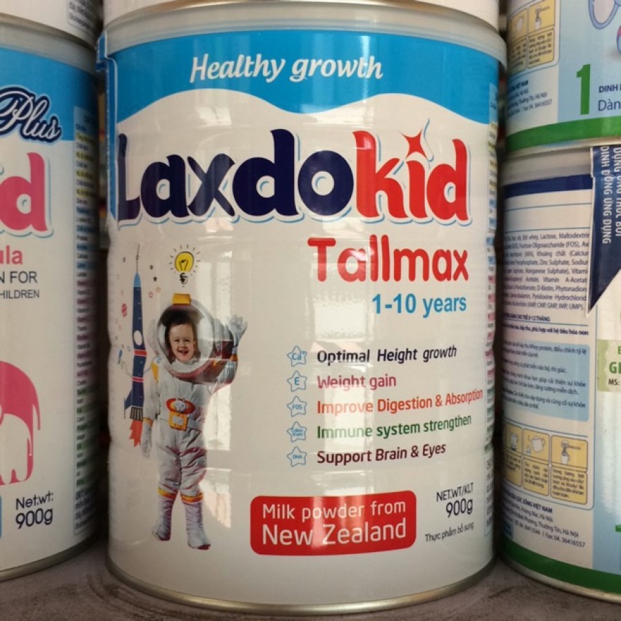 Sữa Laxdokid Tallmax 900g Dành Cho Trẻ Từ 1- 10 Tuổi
