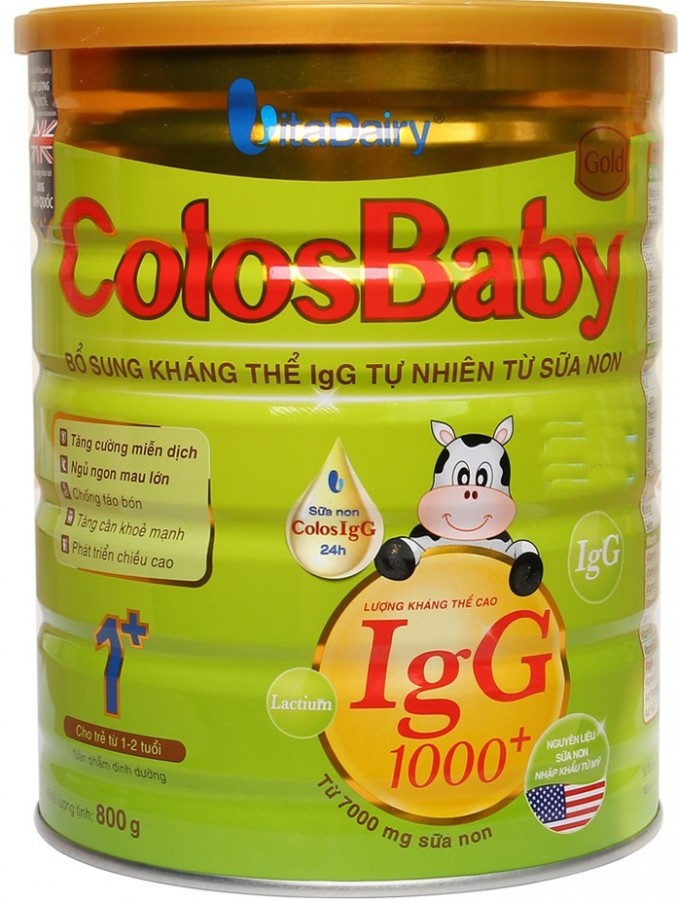 Sữa Non ColosBaby Gold 1+ 800gr