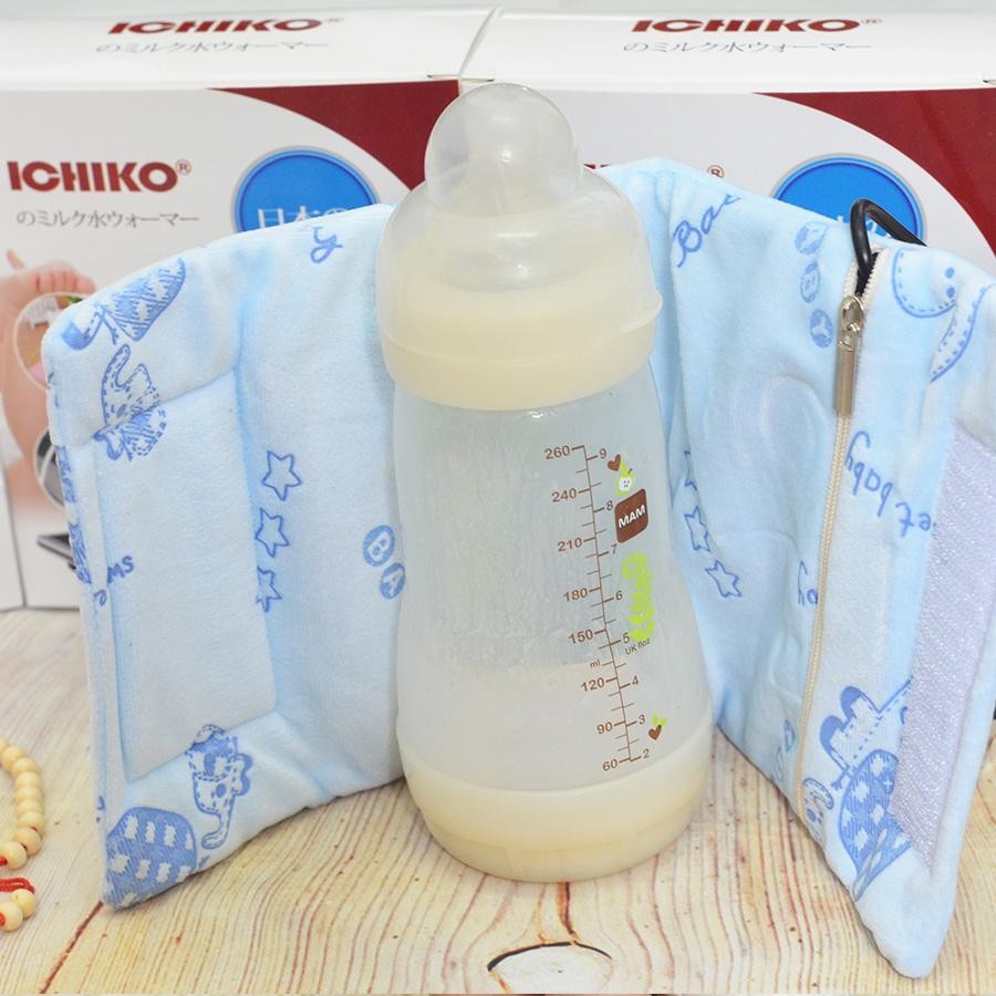 Túi Giữ Nhiệt Ủ Bình Sữa Ichiko Dạng Quấn Nhật Bản