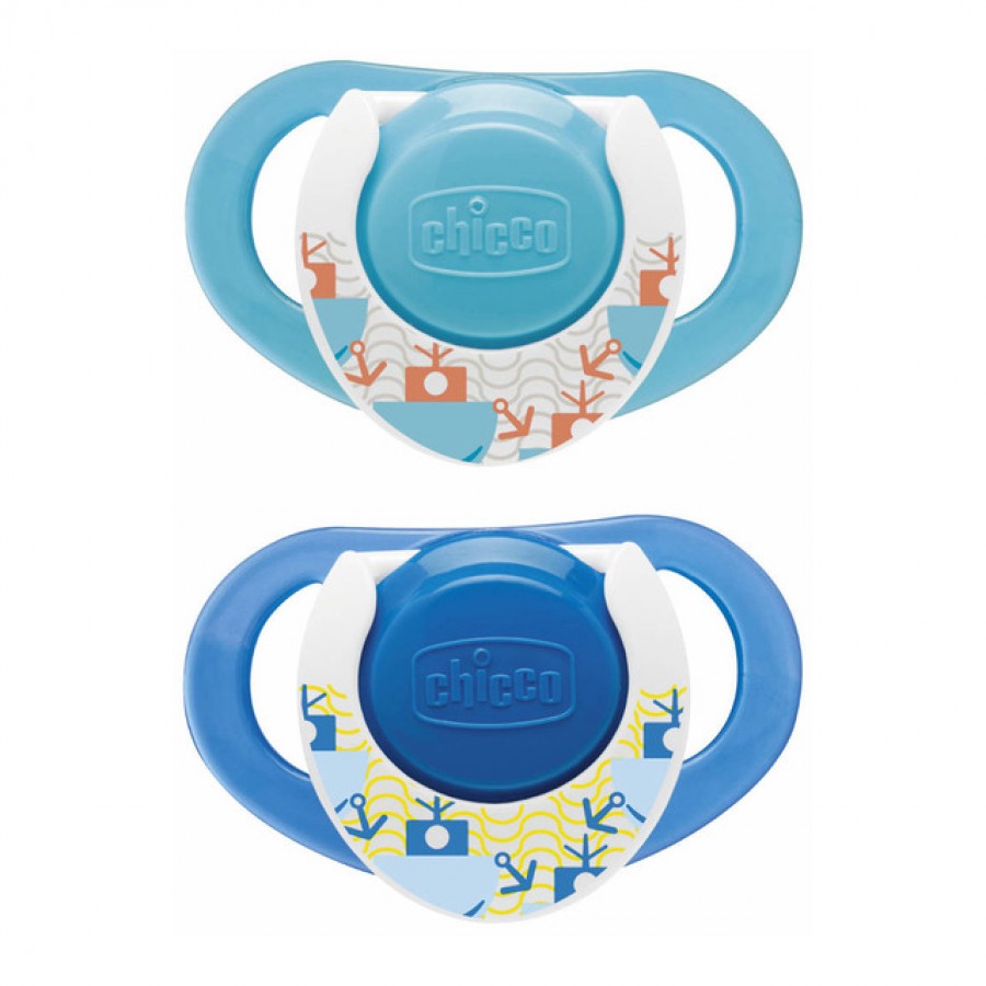 Bộ 2 Ty Ngậm Silicon Chicco Physio Compact