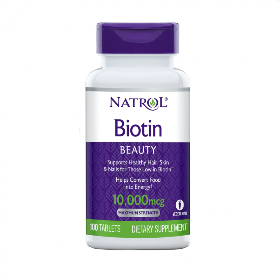 Viên Uống Biotin Natrol 10000 Mcg Hỗ Trợ Mọc Tóc Của Mỹ