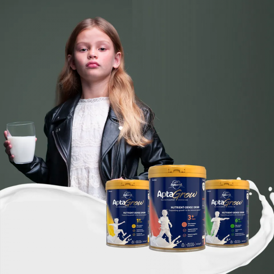Sữa Aptamil AptaGrow Nutrient-Dense 6+ Cho Bé Từ 6-10 Tuổi