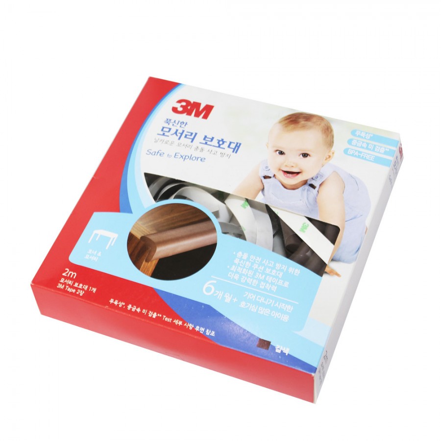 Nẹp Cạnh Bàn An Toàn - 2M Nâu 3m3097