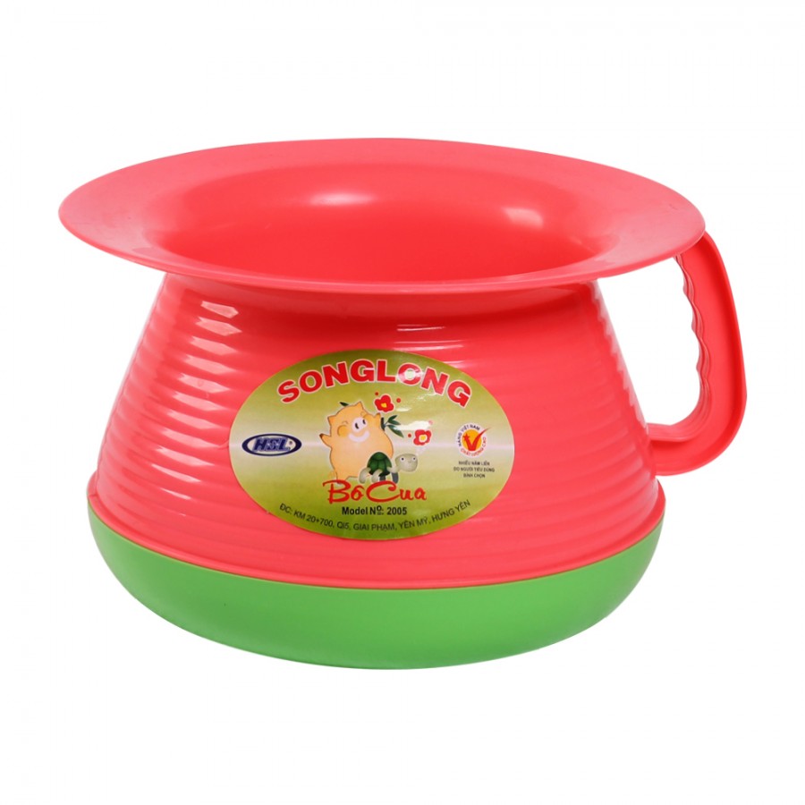 Bô Vệ Sinh Tròn Có Quai + Nắp Đậy