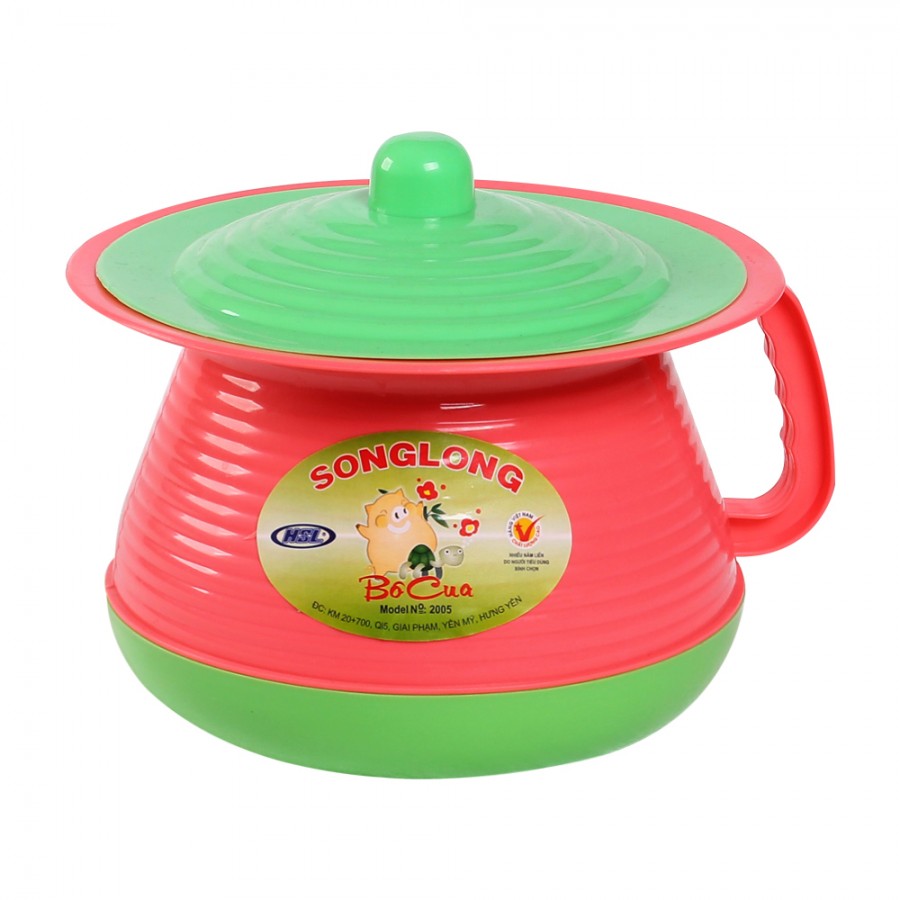 Bô Vệ Sinh Tròn Có Quai + Nắp Đậy