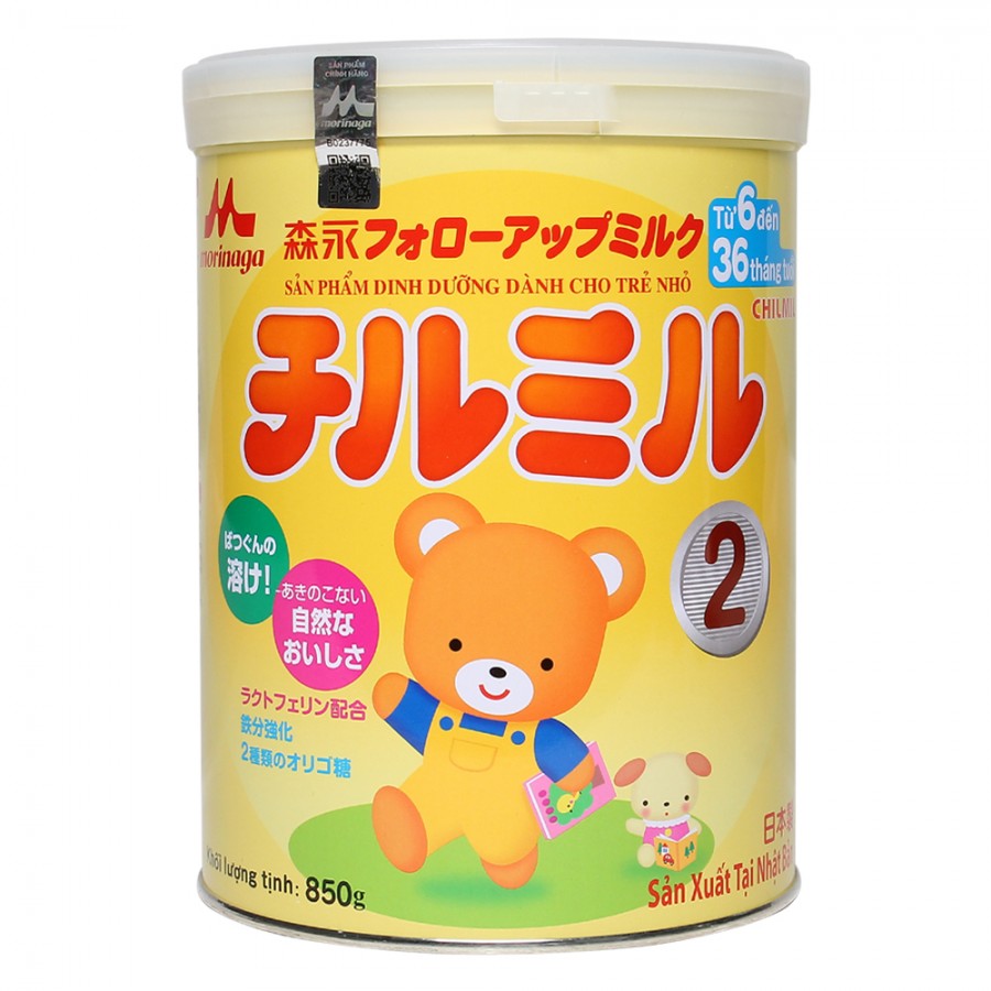 Sữa Morinaga Chimil Số 2 850g (6 - 36 Tháng)