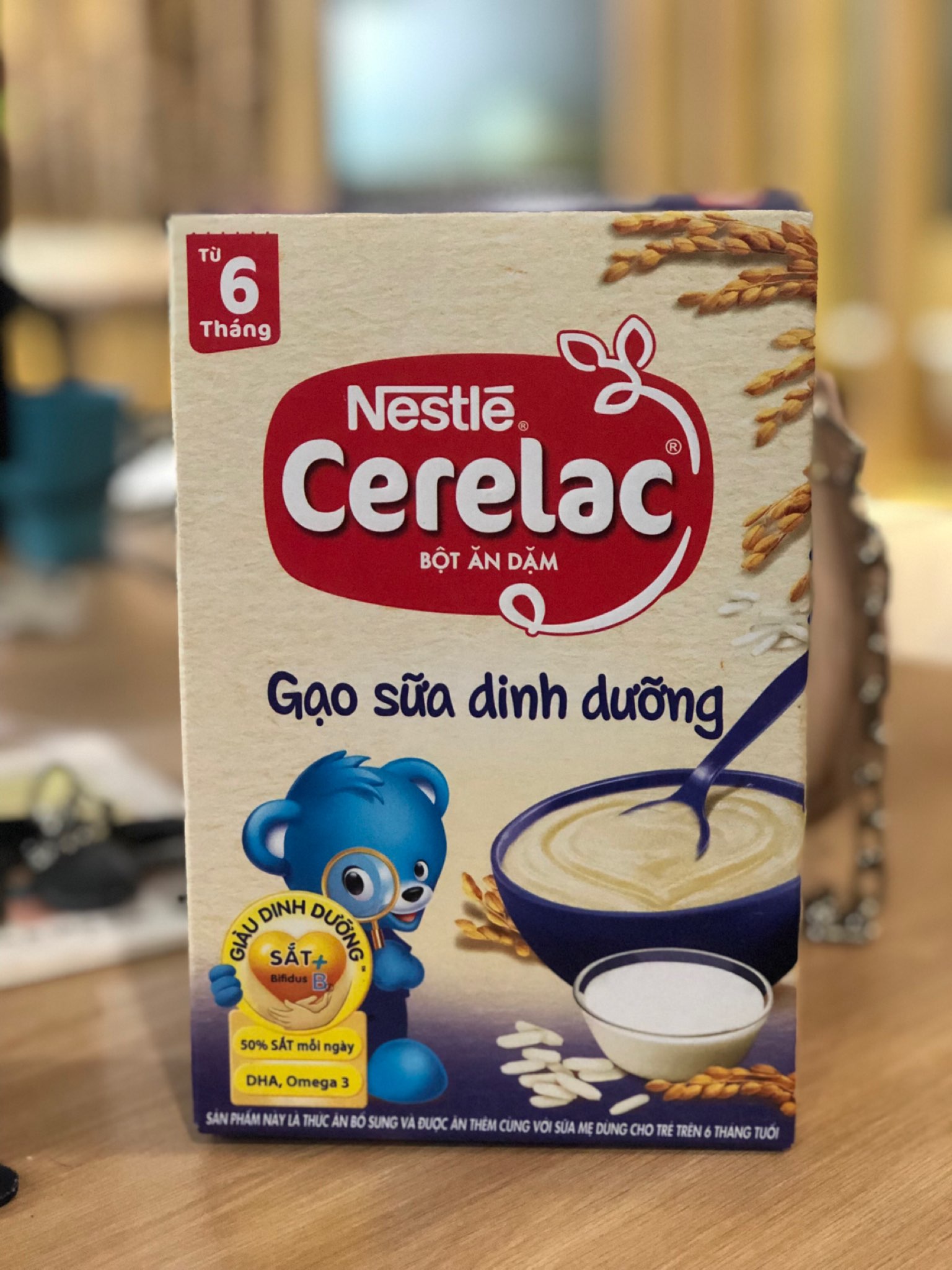 Bột Ăn Dặm Nestle Cerelac  Vị Gạo Sữa Dinh Dưỡng – Bổ Sung DHA, Omega-3