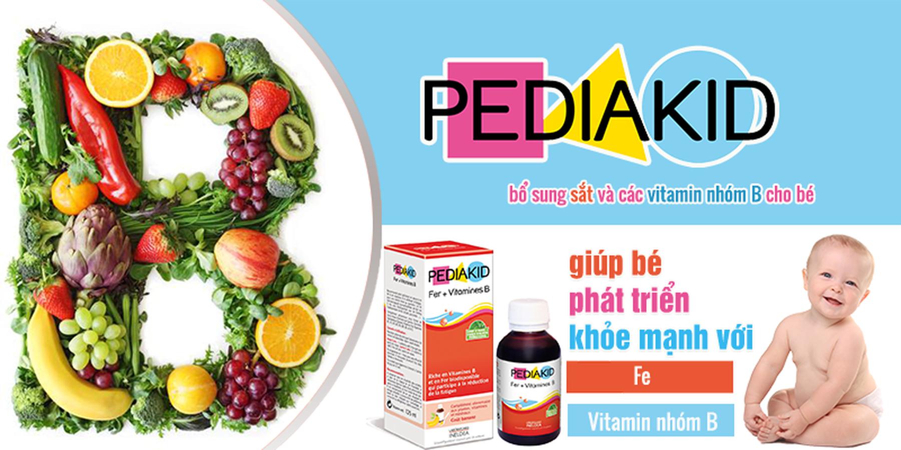 Pediakid Fer + Vitamines B, Pediakid Fer et Vitamin B, Pediakid bổ sung sắt có tốt không, Thuốc Pediakid bổ sung sắt