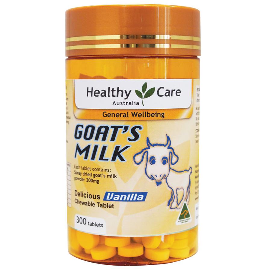 Sữa Dê Dạng Viên Goat Milk Healthy Care, sữa dê goat milk, sữa dê kid milk goat, kẹo sữa dê goat milk