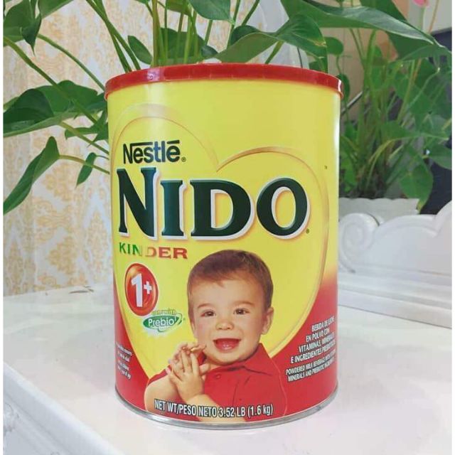 Sữa Nido Kinder 1+ nắp đỏ, sữa nestle nido kinder 1+, cách pha sữa Nestle Nido Kinder 1+