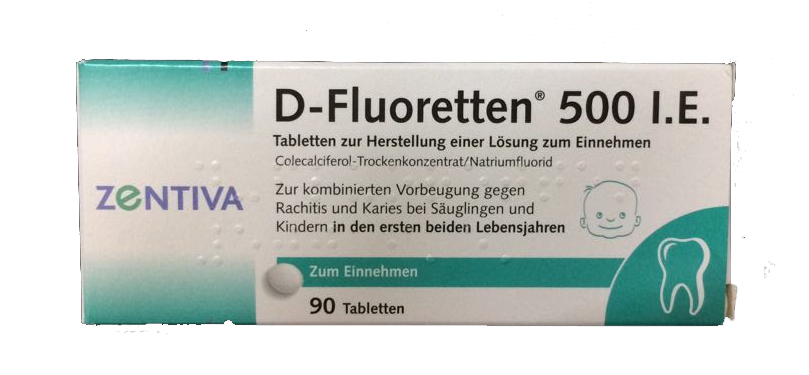 Vitamin D Fluoretten 500 Ie Chính Hãng Của đức Cho Trẻ Sơ Sinh