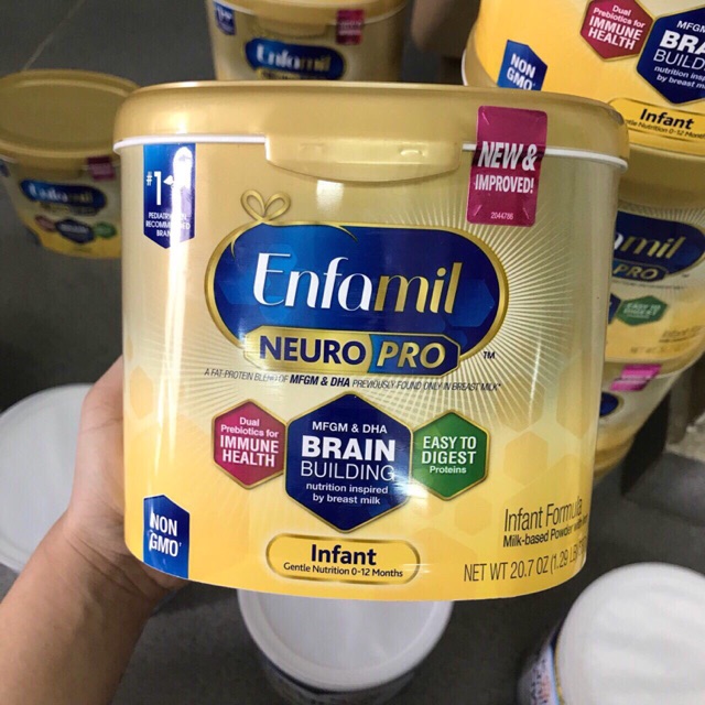 Sữa Enfamil Neuro Pro Non - GMO, sữa bột enfamil neuro pro non-gmo infant formula 587g, Review sữa Enfamil NeuroPro