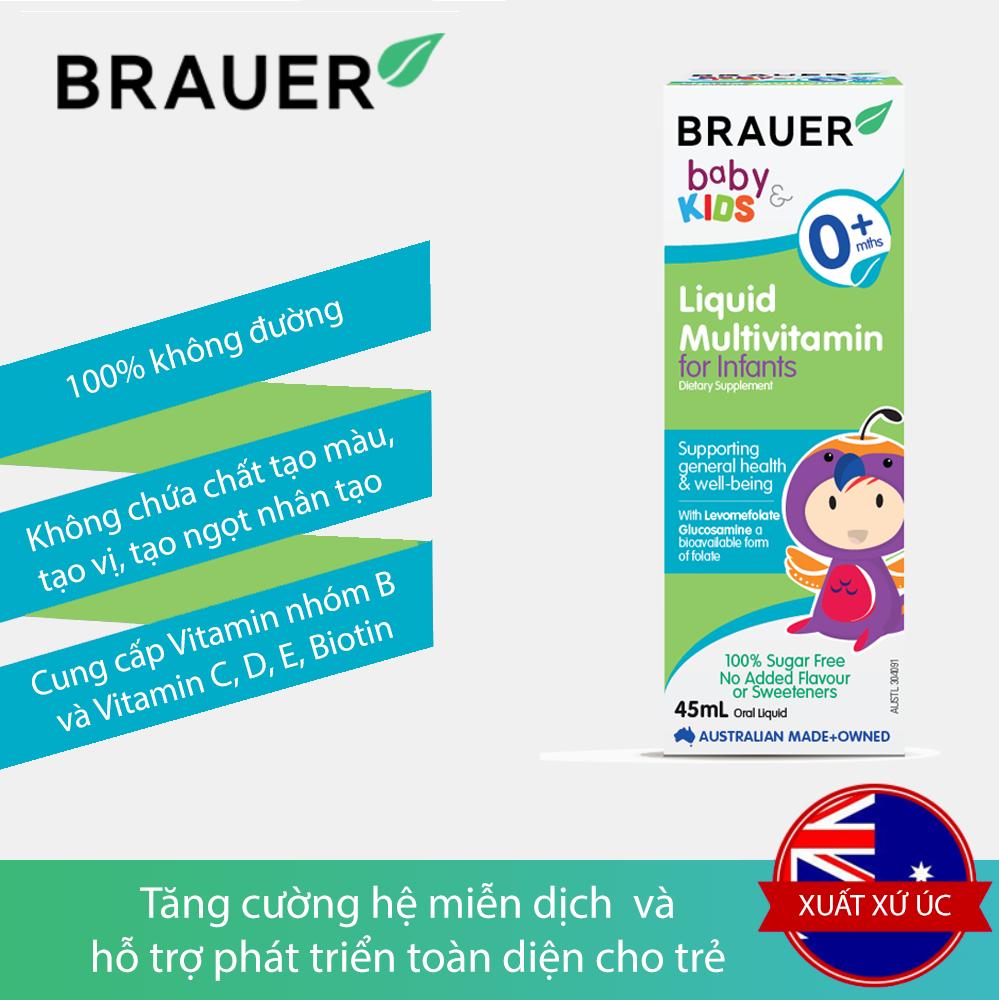 Vitamin tổng hợp Brauer, Vitamin tổng hợp Brauer có tốt không, Brauer Liquid Multivitamin 45ml, Brauer Liquid Multivitamin review, brauer baby kid liquid multivitamin