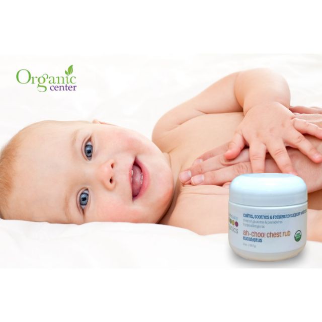 Kem Bôi Ấm Ngực Hữu Cơ Nature's Baby Organics 56.7g Cho Trẻ, Nature's Baby Organics 56.7g