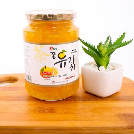 Mật Ong Chanh Đào Hàn Quốc 1kg, trà mật ong chanh đào hàn quốc