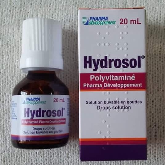 hydrosol polyvitamine, hydrosol polyvitamine pharma developpement, thuốc hydrosol giá bao nhiêu