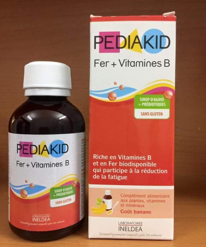 Pediakid Fer + Vitamines B, Pediakid Fer et Vitamin B, Pediakid bổ sung sắt có tốt không, Thuốc Pediakid bổ sung sắt