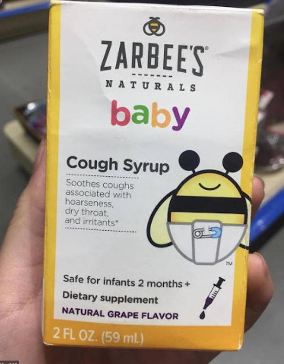 siro ho zarbee's baby, siro ho zarbee's baby tiêu đờm 59ml (2m+), siro zarbee's baby cough syrup, siro zarbee's baby có tốt không