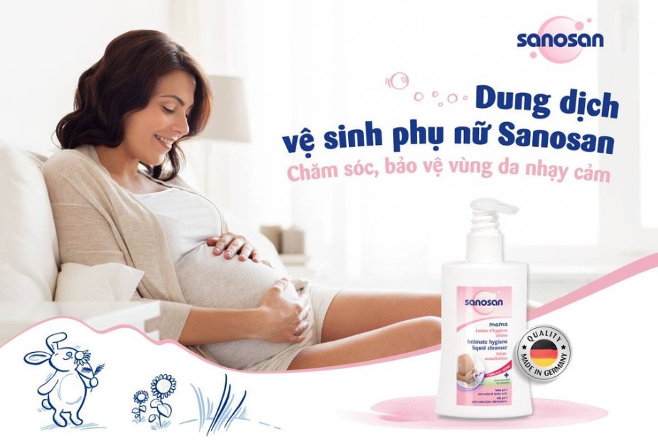 dung dịch vệ sinh phụ nữ sanosan, dung dịch vệ sinh phụ nữ của đức, Dung dịch vệ sinh phụ nữ Sanosan 200ml