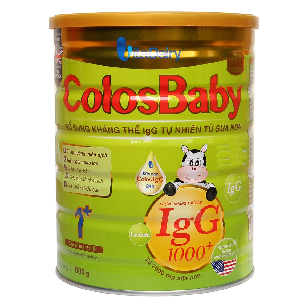 Sữa non Colosbaby Gold 1+, Sữa Colosbaby cho trẻ 1 đến 2 tuổi, sữa colosbaby gold 1+, sữa colosbaby gold 1+ có tốt không