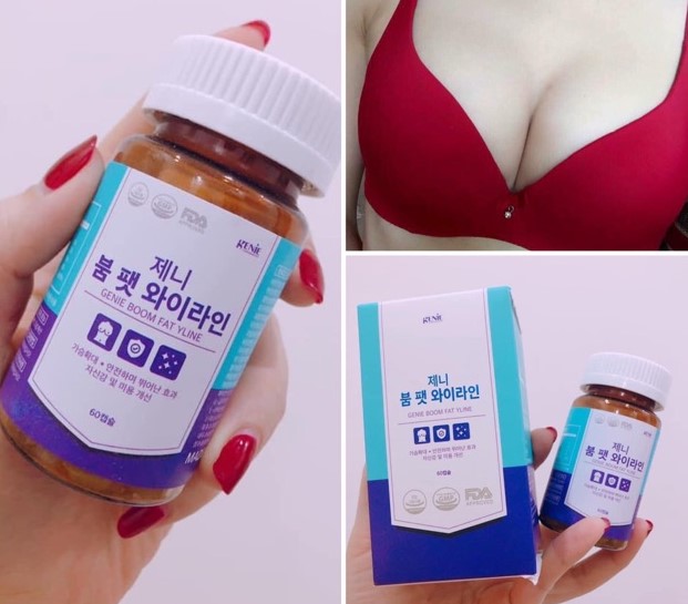 Viên Uống Nở Ngực Genie Boom Fat Yline (Hàn Quốc)