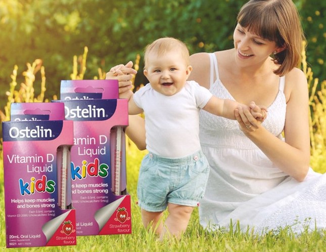 Cách dụng Ostelin Vitamin D Liquid, vitamin d ostelin dạng nước (20ml) (0-12 tuổi), ostelin vitamin d liquid kid