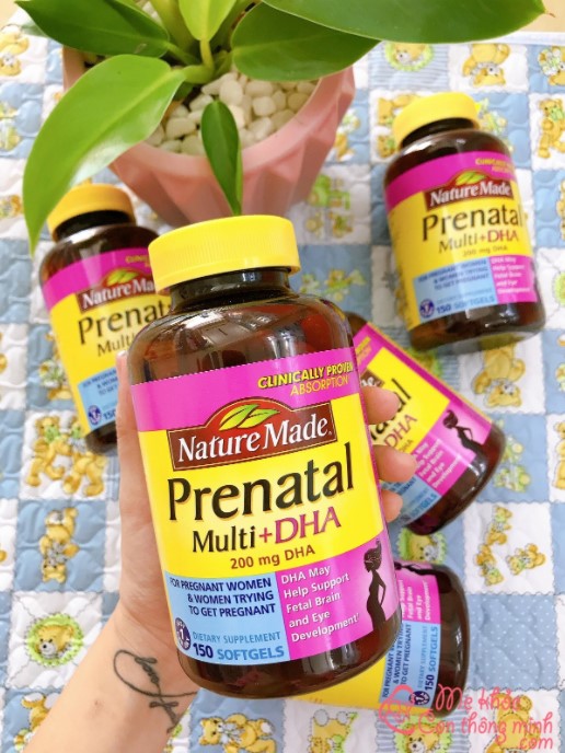 Vitamin Tổng Hợp Cho Bà Bầu Nature Made Prenatal Multi DHA