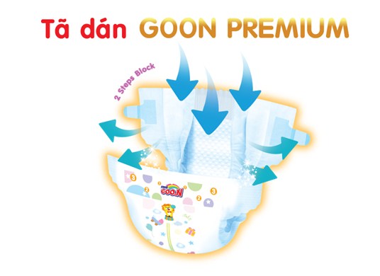 Tã dán Goon Premium đủ size, Tã dán Goon Premium cho bé chính hãng, tã dán Goon Premium Nhật Bản, Tã dán Goon Premium