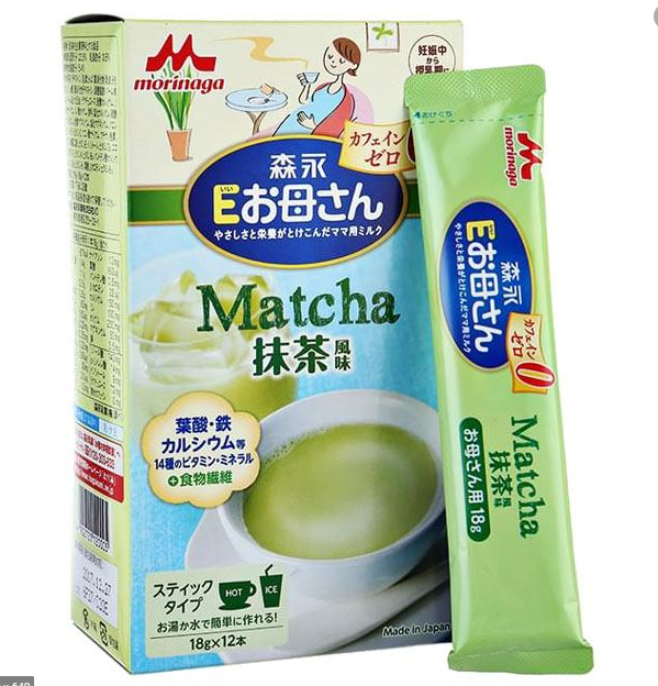 Sữa bà bầu Morinaga vị trà xanh 216g, Sữa bà bầu Morinaga vị trà xanh