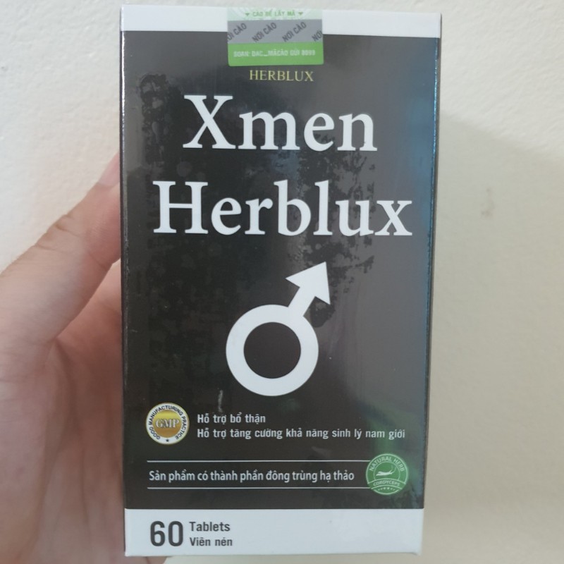 Thực phẩm hỗ trợ mang thai Xmen Herblux, Thực phẩm hỗ trợ khả năng sinh sản Herblux, Thực phẩm hỗ trợ tăng cường  sức khỏe sinh sản  nam giới Xmen Herblux