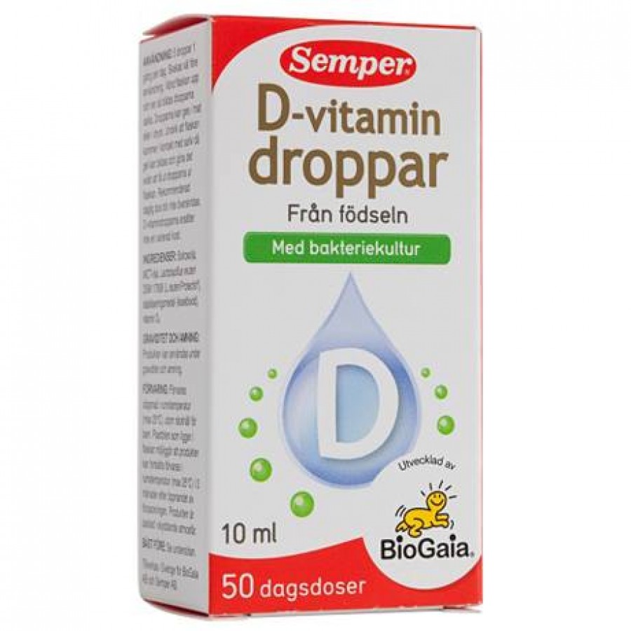 D-vitamin droppar Semper tăng sức đề kháng cho trẻ, d-vitamin droppar semper thuỵ điển, d-vitamin droppar semper có tốt không
