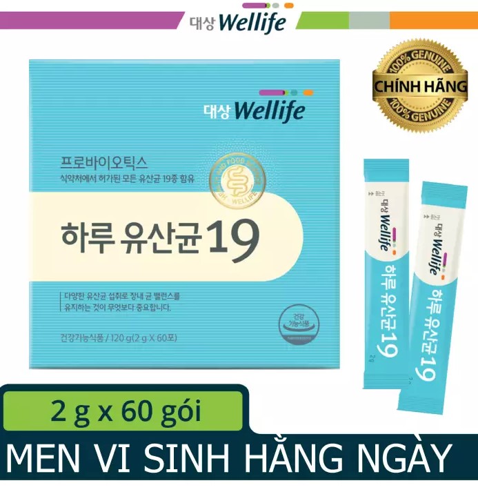 Men vi sinh Daily probiotics 19 Daesang Wellife Hàn Quốc, men vi sinh Daesang Wellife Hàn Quốc