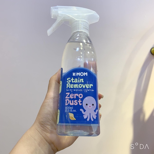Nước xịt tẩy vết bẩn quần áo Zezo Duck K-mom, Nước xịt tẩy vết bẩn quần áo Zero Dust K-Mom Hàn Quốc