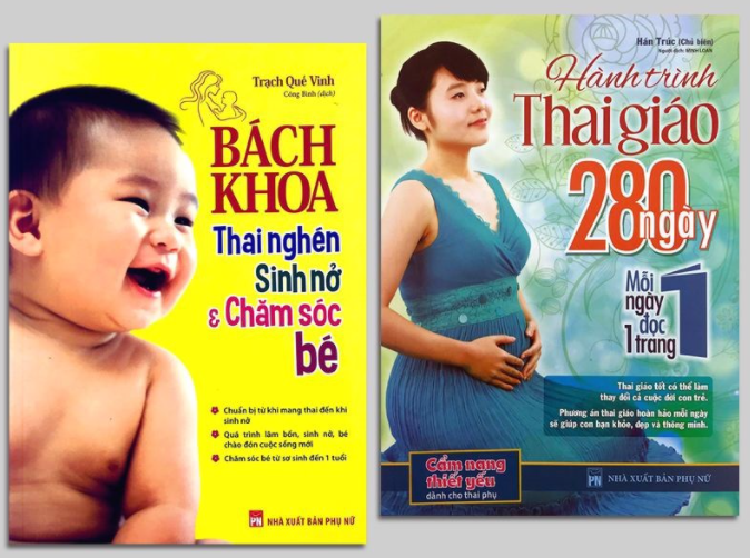 Combo Sách Bách Khoa Thai Nghén Sinh Nở Và Chăm Sóc Em Bé, Hành Trình Thai Giáo 280 Ngày
