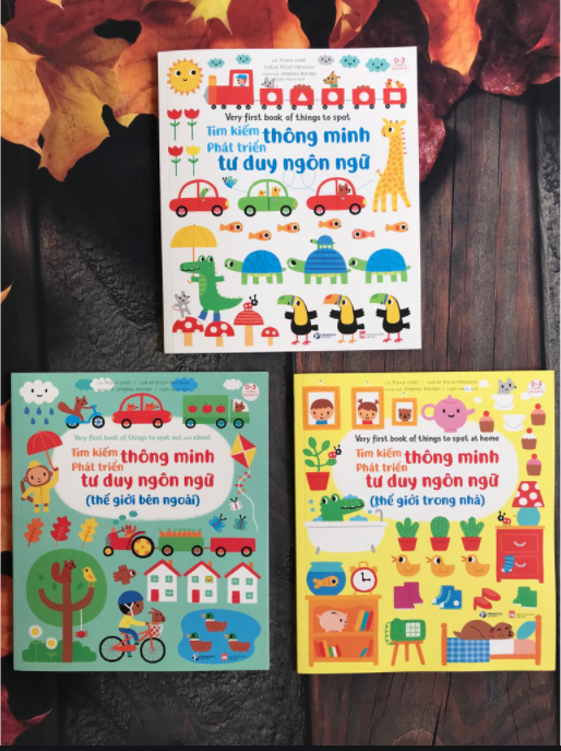 Bộ 3 cuốn sách Tìm kiếm thông minh phát triển tư duy ngôn ngữ cho bé