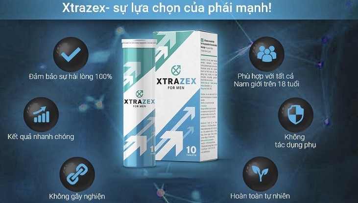 Xtrazex, viên sủi xtrazex, thuốc xtrazex tăng cường sinh lý nam, Xtrazex for men