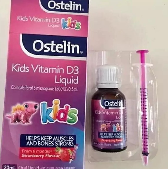 Vitamin D Ostelin Liquid Kids Dạng Nước (20ml) Của Úc Chính Hãng