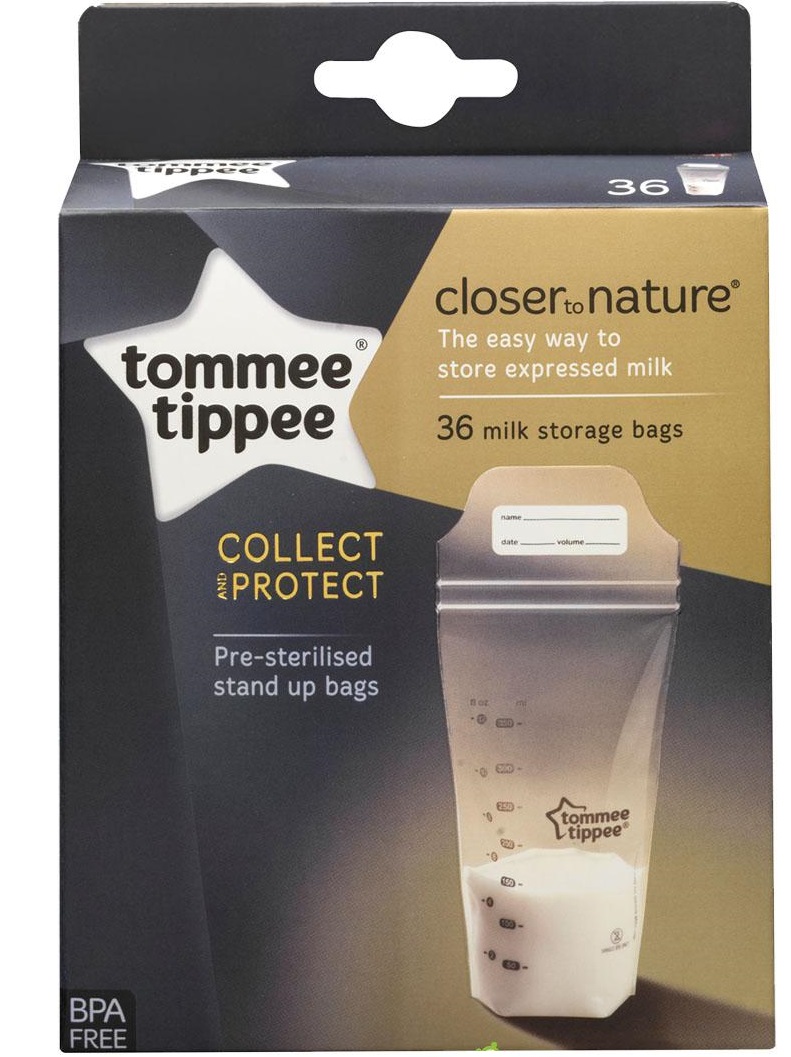 Túi trữ sữa Tommee Tippee 350ml hộp 36 gói, Túi trữ sữa Tommee Tippee